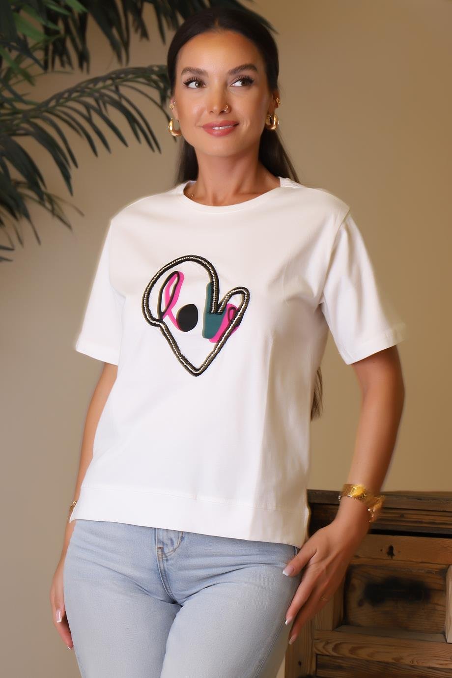 BEBE PLUS28437-2Y4 BEBE PLUS T-SHIRTEKRU