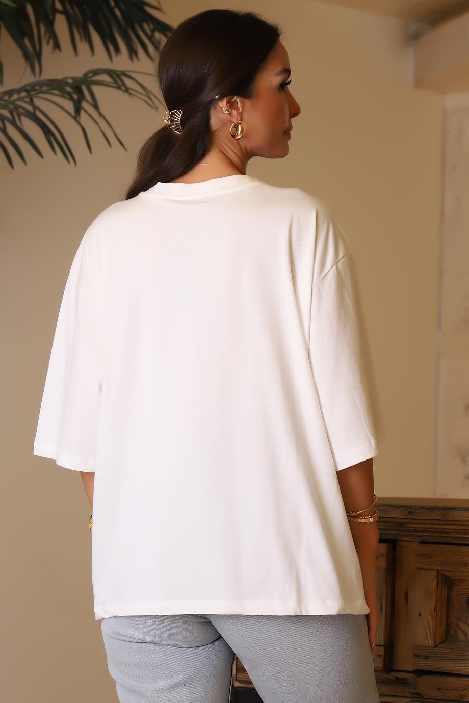 BEBE PLUS28603-2Y4 BEBE PLUS T-SHİRTEKRU