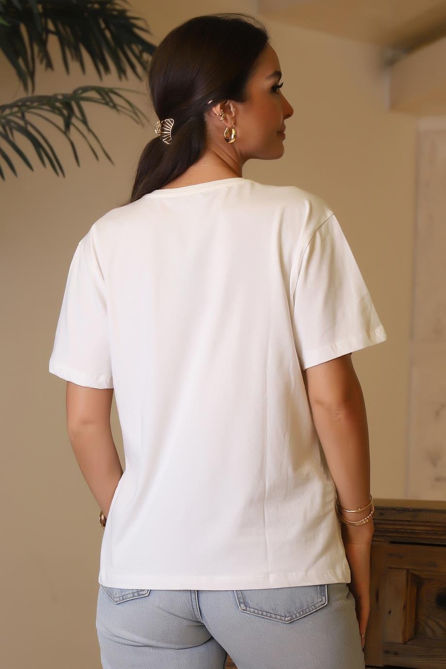 BEBE PLUS28751-2Y4 BEBE  PLUS T-SHIRTEKRU GOLD