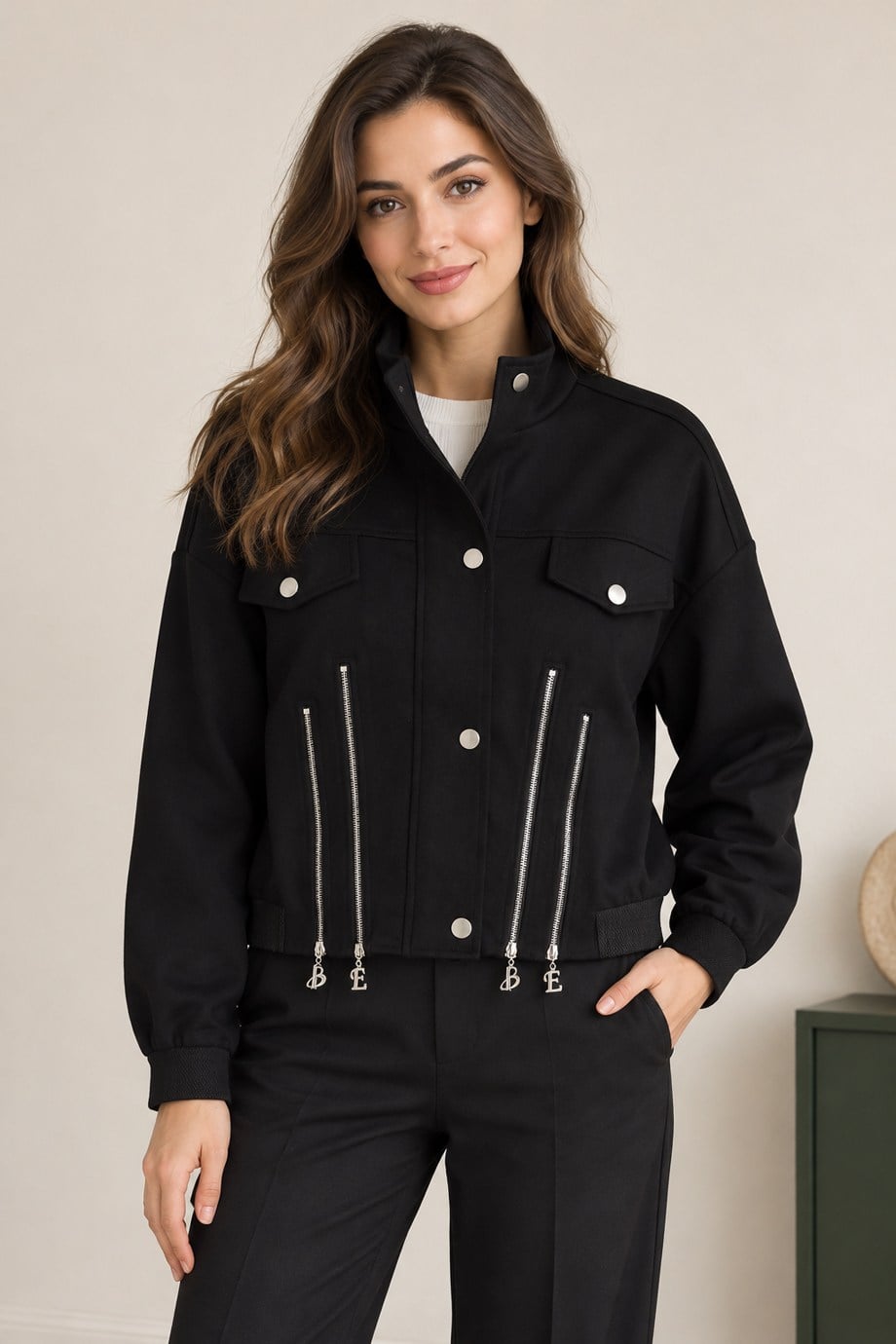 BEBE PLUS29091-2K7 BEBE PLUS CEKET-SİYAH