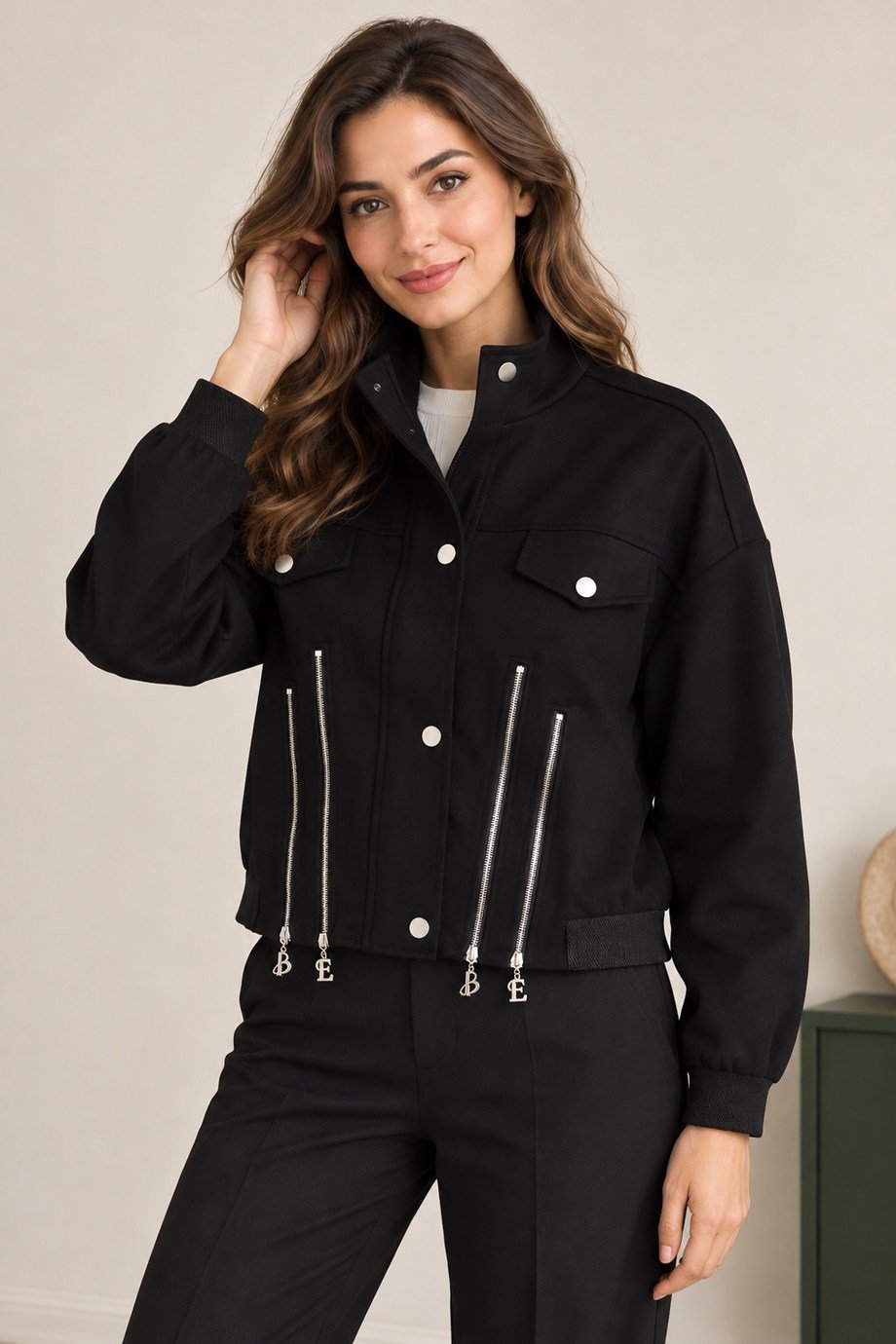 BEBE PLUS29091-2K7 BEBE PLUS CEKET-SİYAH