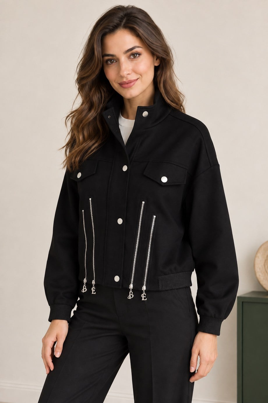 BEBE PLUS29091-2K7 BEBE PLUS CEKET-SİYAH