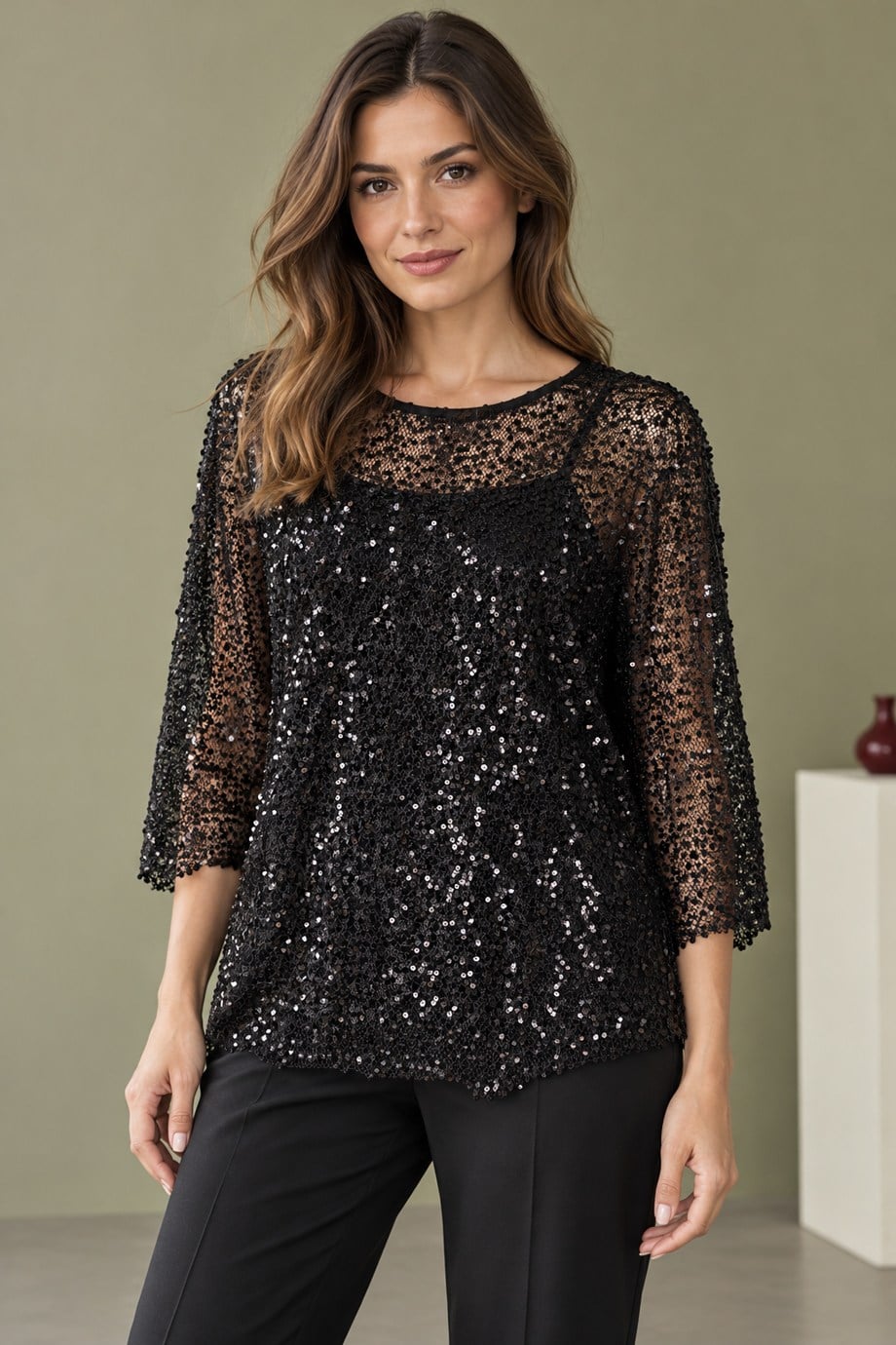BEBE PLUS29380-2K7 BEBE PLUS BLUZ-SİYAH