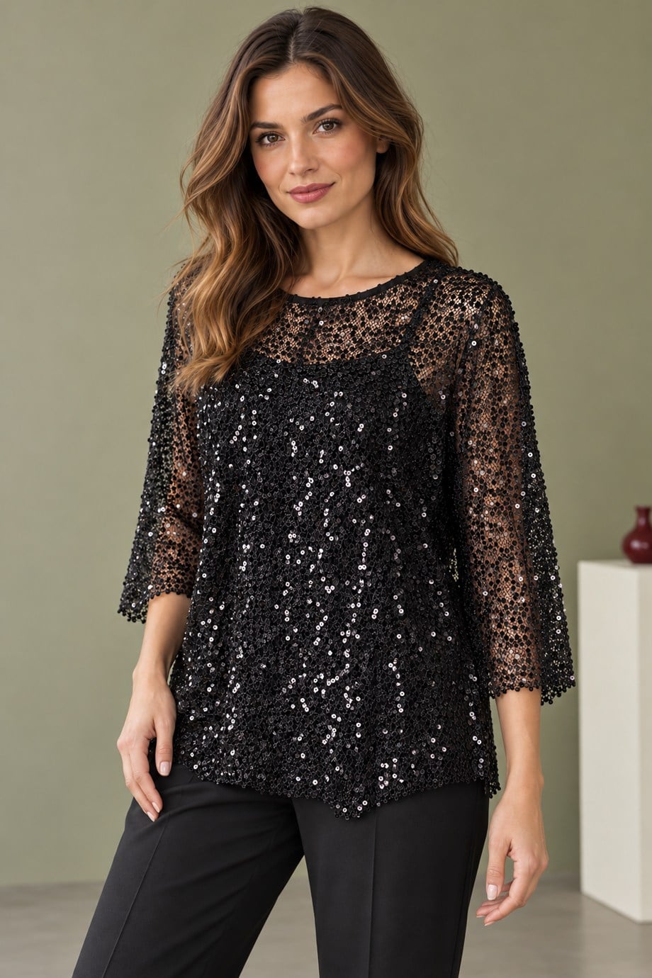 BEBE PLUS29380-2K7 BEBE PLUS BLUZ-SİYAH