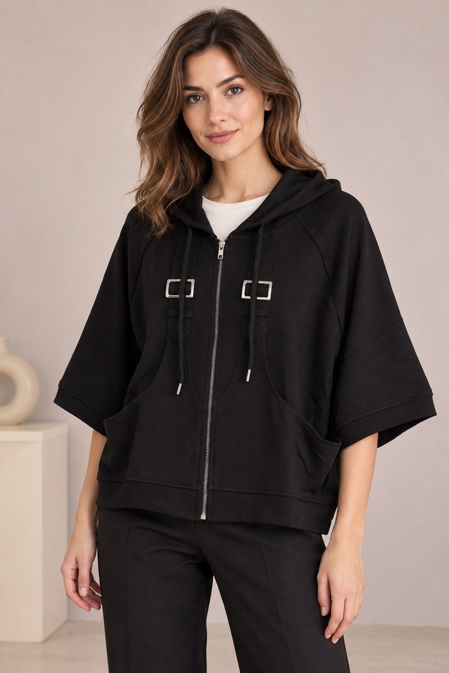 BEBE PLUS29445-2K7 BEBE PLUS SWEAT-SİYAH