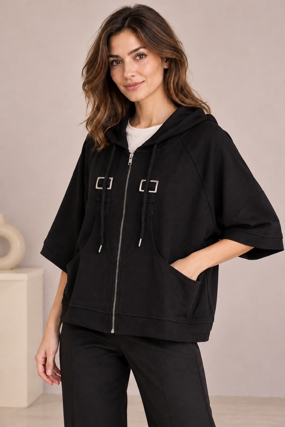 BEBE PLUS29445-2K7 BEBE PLUS SWEAT-SİYAH