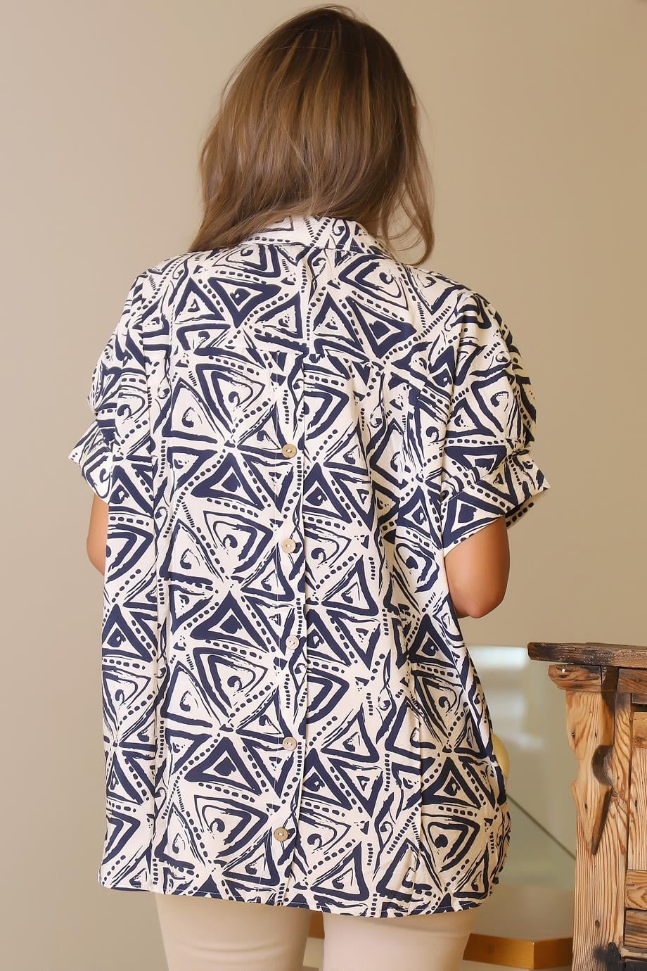 BEBE PLUS29751-2Y5 BEBE PLUS GÖMLEKEKRU İNDİGO