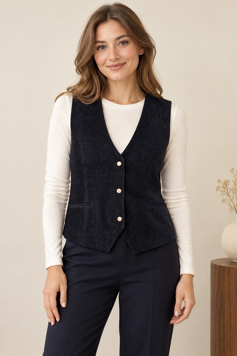 BEBE PLUS31317-2K7 BEBE PLUS YELEK-LACİ