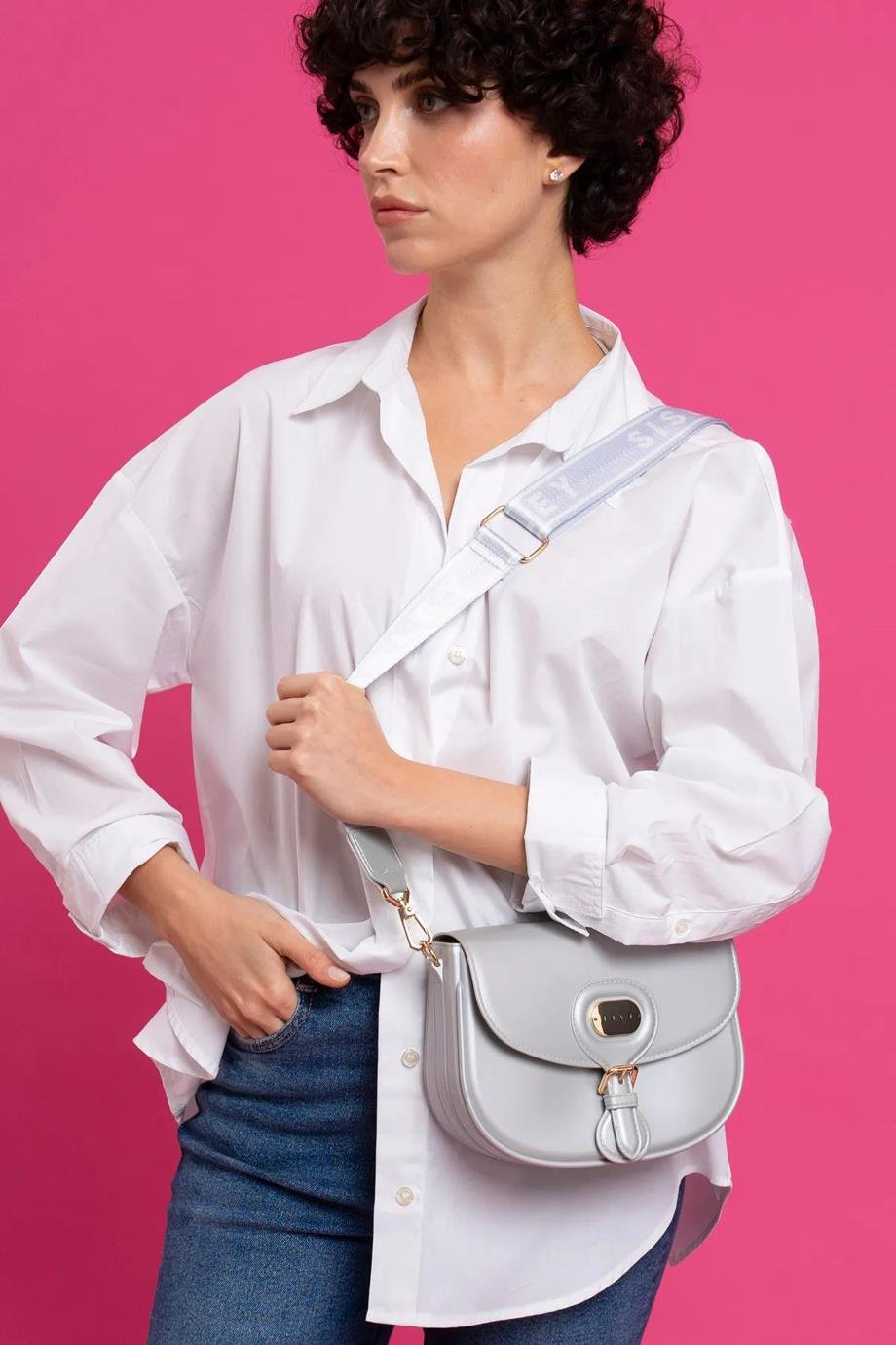 BENETTON-ST DERİ003-2Y4 SISLEY ÇANTAGÜMÜŞ
