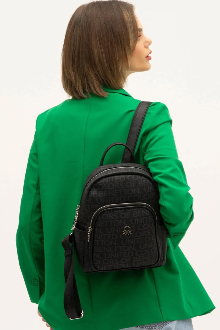 BENETTON-ST DERİ1280-2Y5 BENETTON ÇANTASİYAH