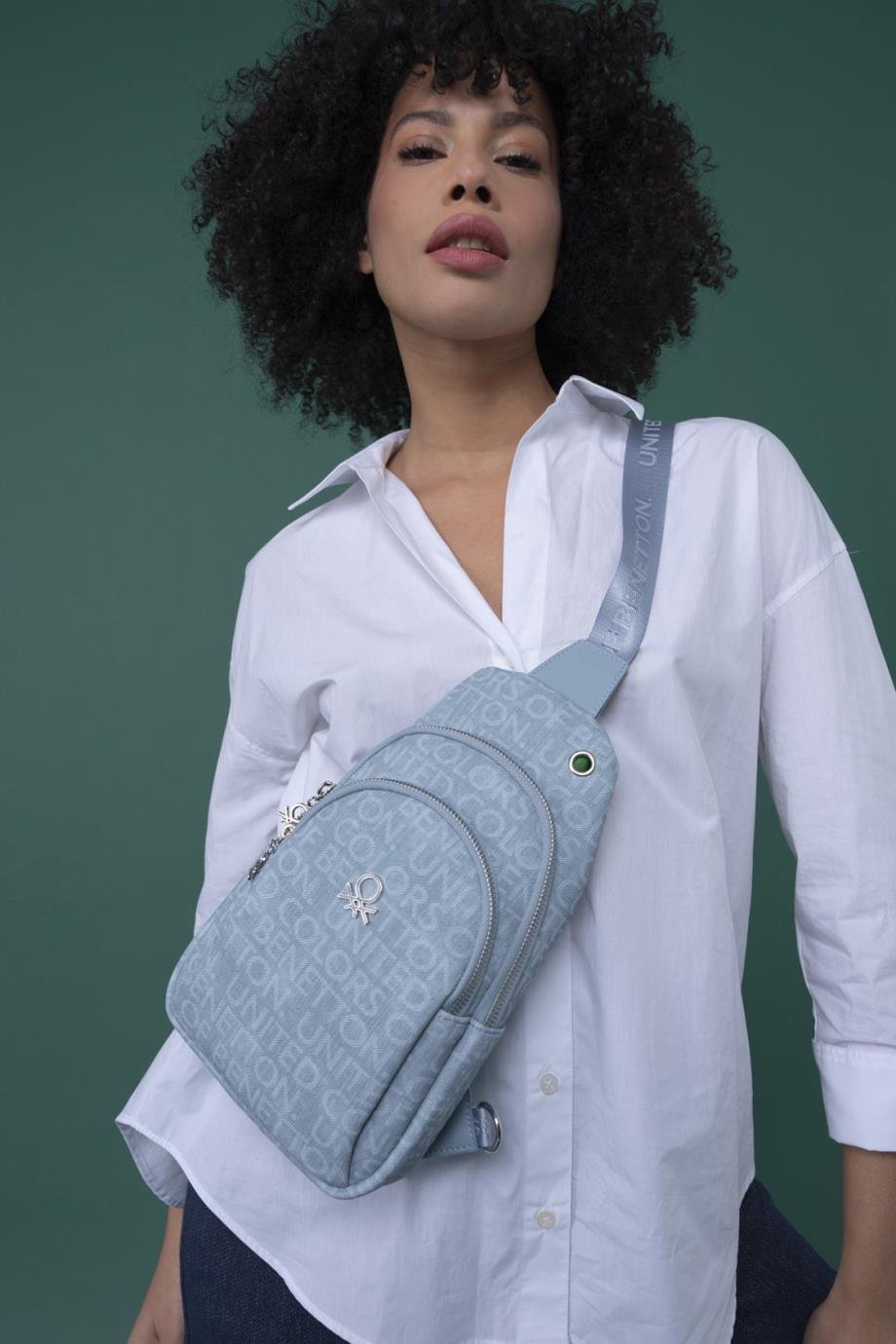 BENETTON-ST DERİ1286-2Y4 BENETTON ÇANTAMAVİ