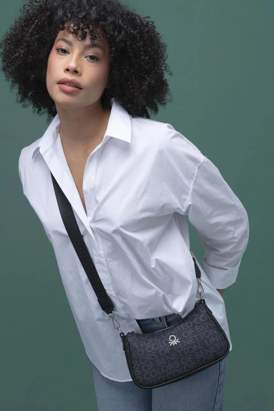 BENETTON-ST DERİ1291-2Y5 BENETTON ÇANTASİYAH