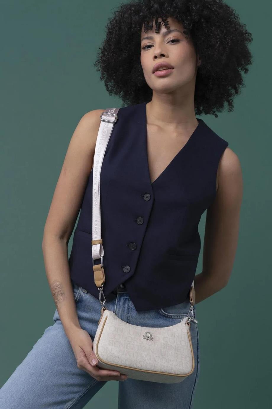BENETTON-ST DERİ1291-2Y5 BENETTON ÇANTABEJ CAMEL