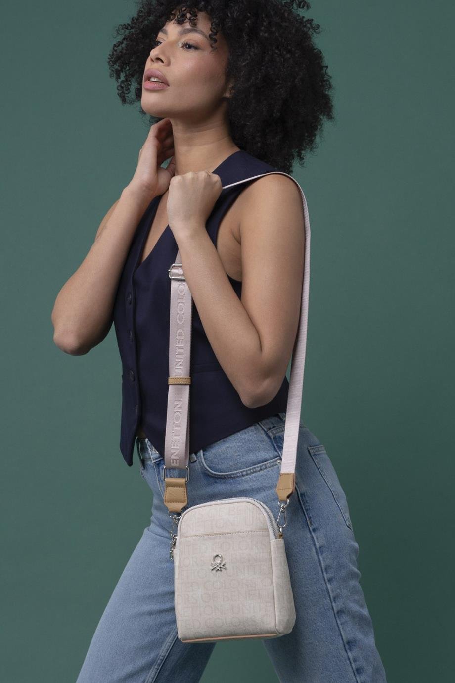 BENETTON-ST DERİ1294-2Y4 BENETTON ÇANTABEJ CAMEL