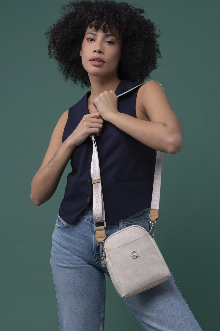 BENETTON-ST DERİ1294-2Y4 BENETTON ÇANTABEJ CAMEL