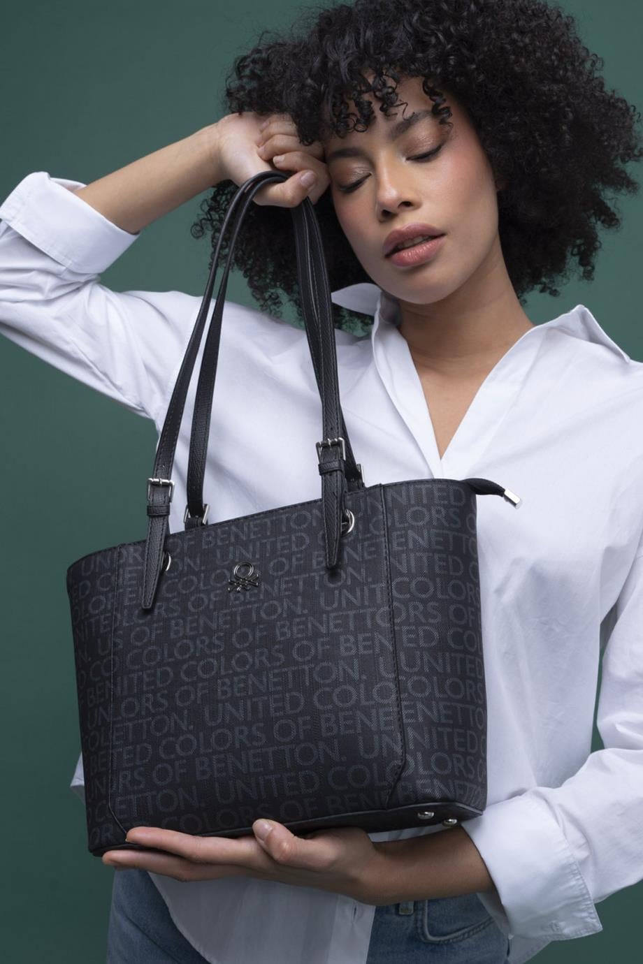 BENETTON-ST DERİ1297-2Y4 BENETTON ÇANTASİYAH