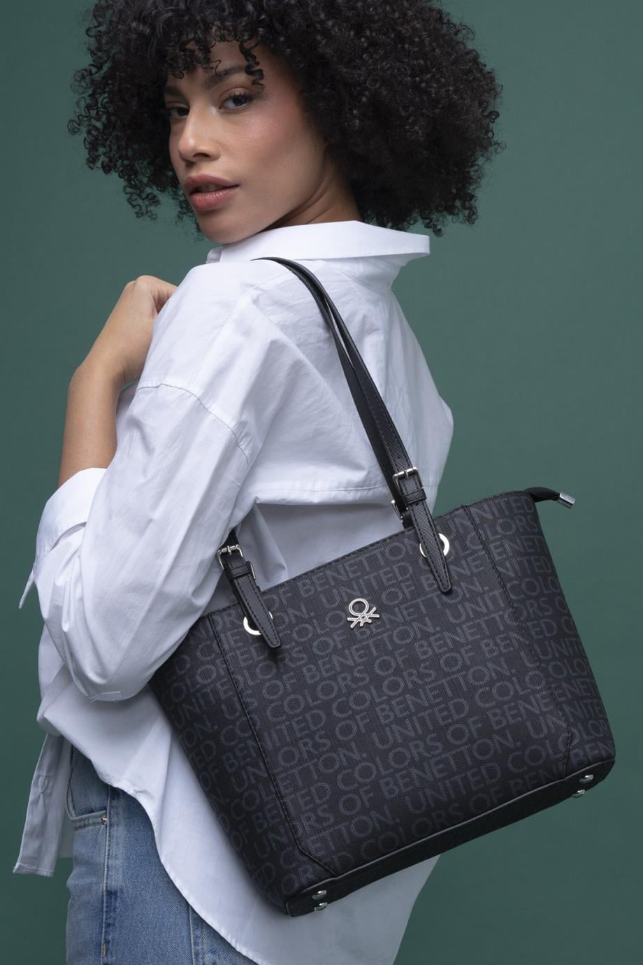 BENETTON-ST DERİ1297-2Y4 BENETTON ÇANTASİYAH