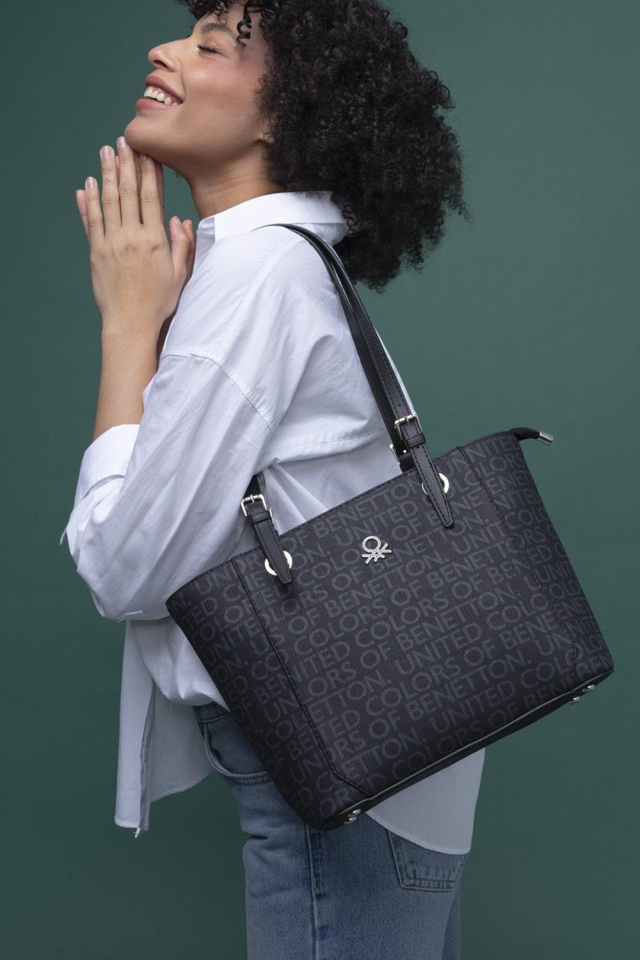 BENETTON-ST DERİ1297-2Y4 BENETTON ÇANTASİYAH