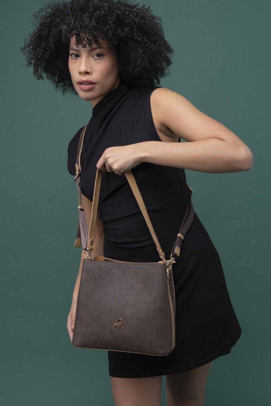 BENETTON-ST DERİ1298-2Y4 BENETTON ÇANTAKAHVE CAMEL