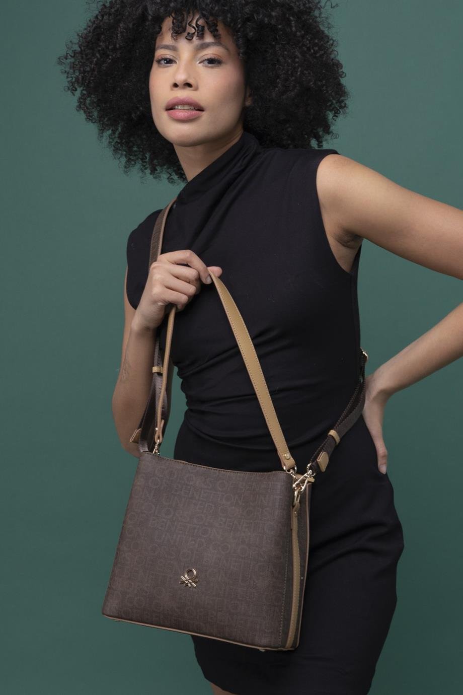 BENETTON-ST DERİ1298-2Y4 BENETTON ÇANTAKAHVE CAMEL