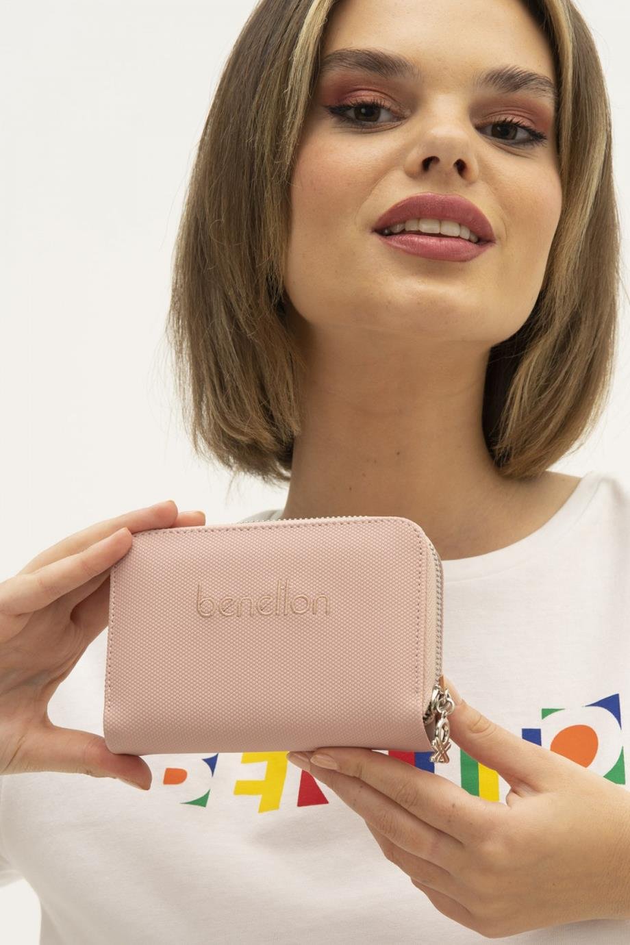 BENETTON-ST DERİ1303-2Y4 BENETTON CÜZDANPUDRA