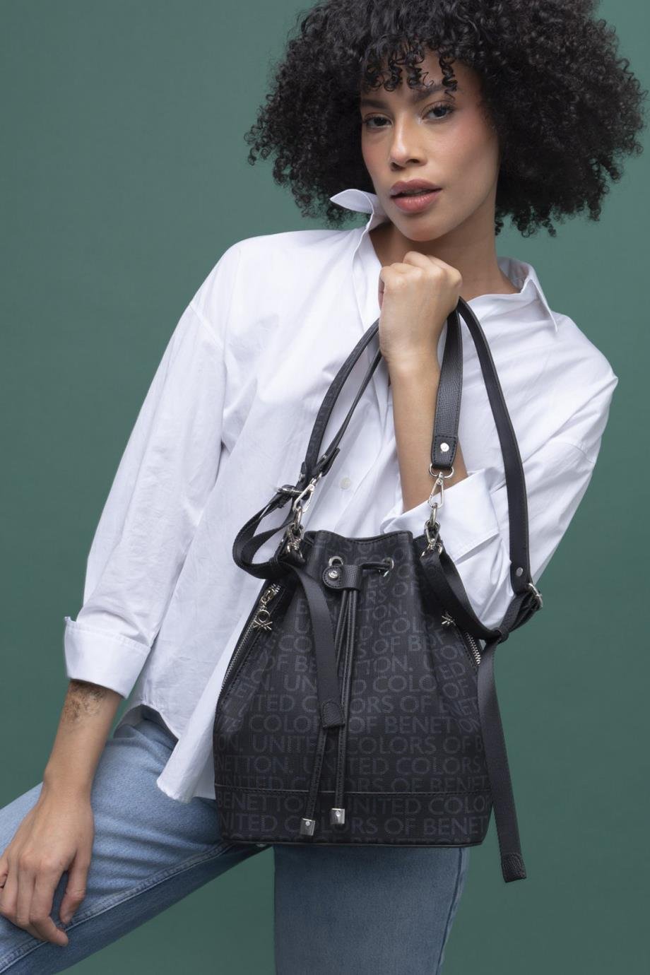 BENETTON-ST DERİ1313-2Y4 BENETTON ÇANTASİYAH