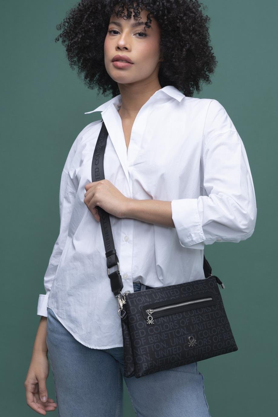 BENETTON-ST DERİ1314-2Y4 BENETTON ÇANTASİYAH