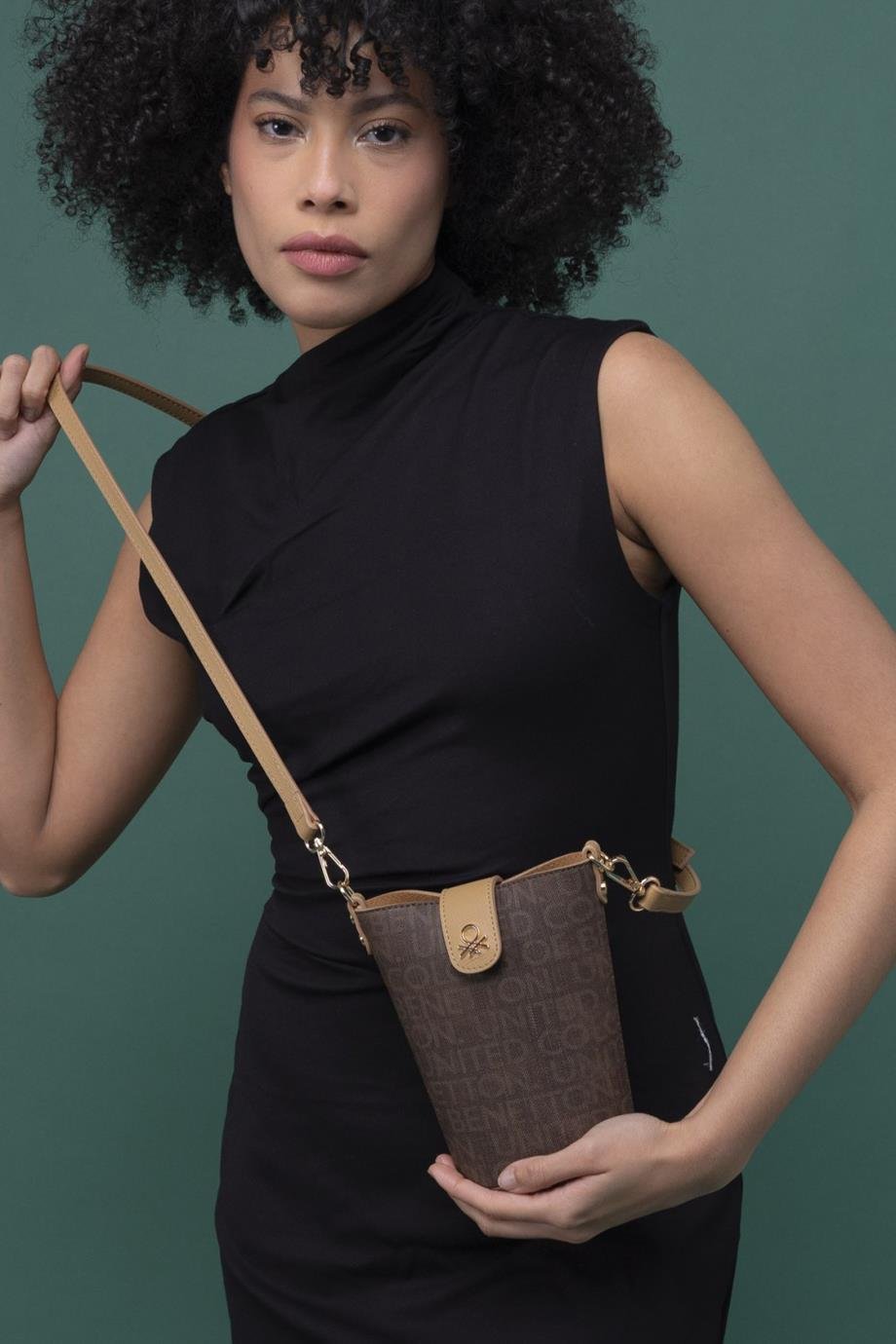 BENETTON-ST DERİ1328-2Y4 BENETTON ÇANTAKAHVE CAMEL