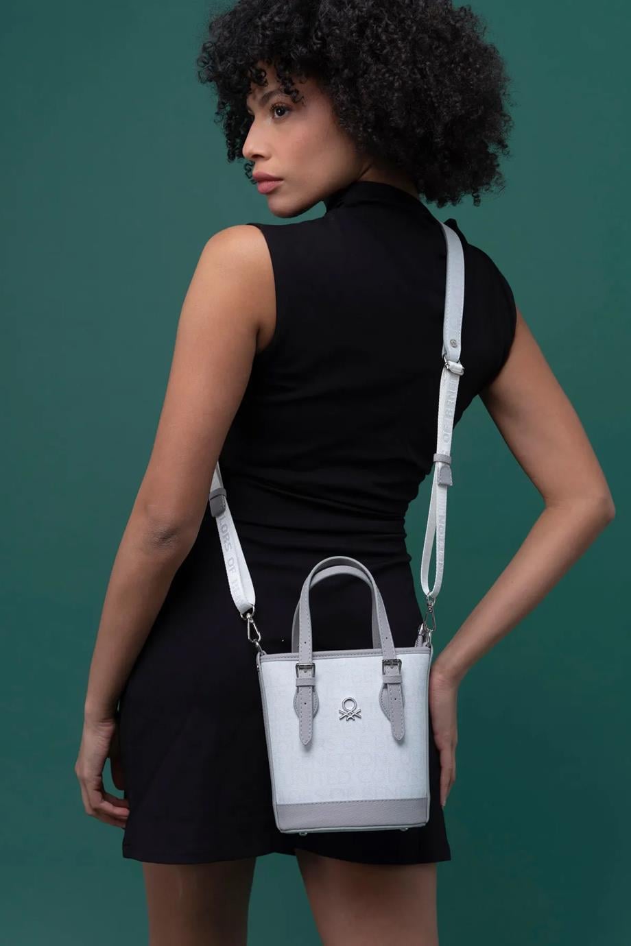 BENETTON-ST DERİ1329-2Y5 BENETTON ÇANTABEYAZ A.GRİ