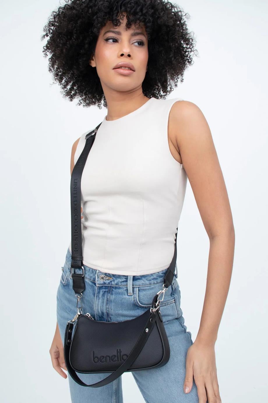 BENETTON-ST DERİ1352-2Y4 BENETTON ÇANTASİYAH