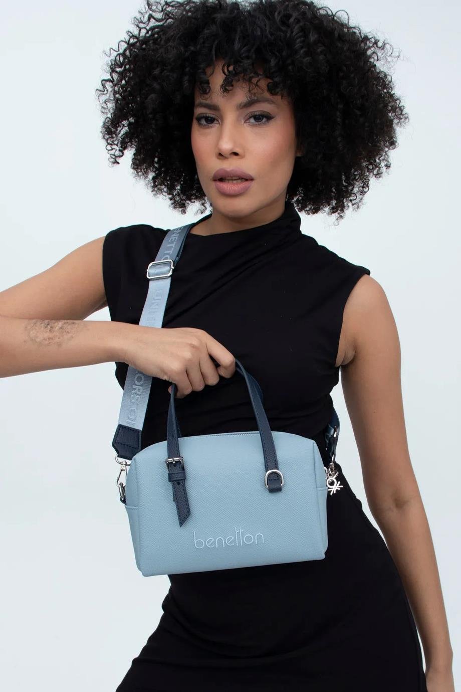 BENETTON-ST DERİ1362-2Y4 BENETTON ÇANTAMAVİ LACİ