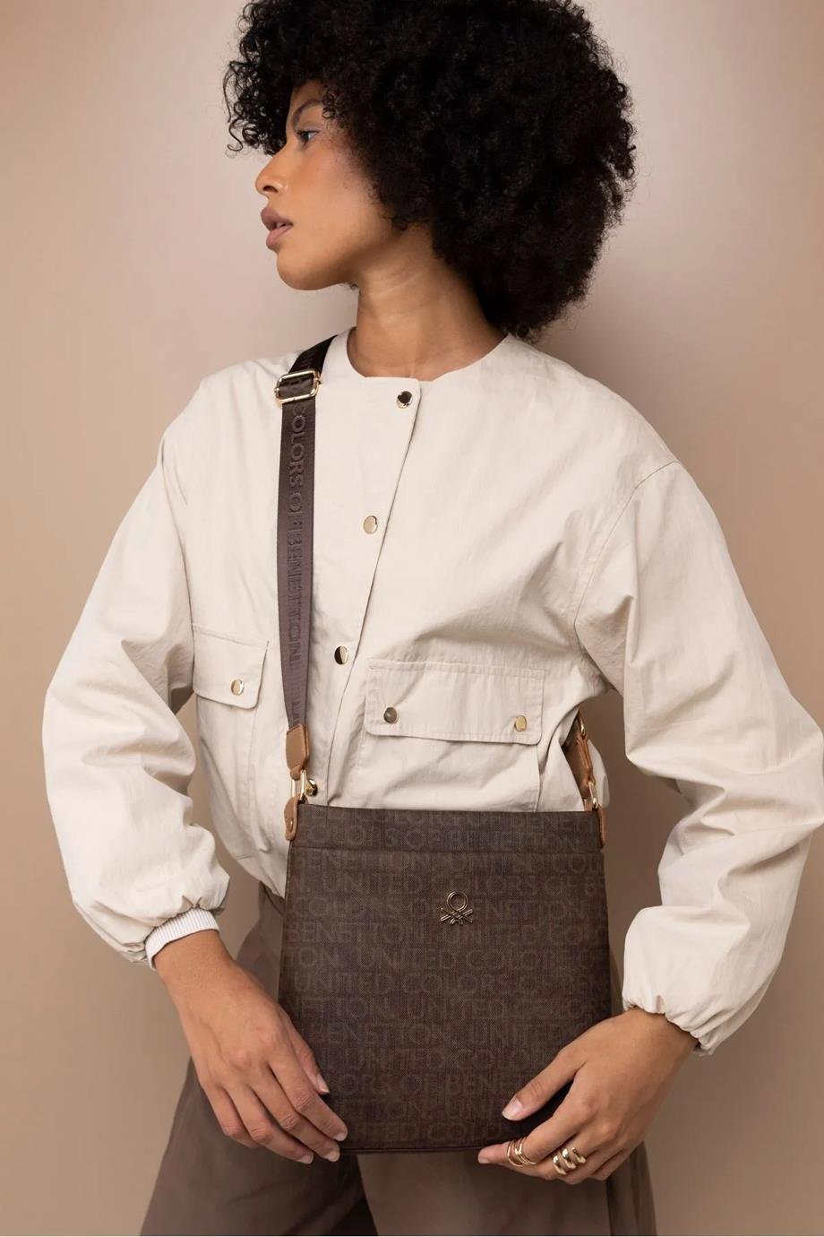 BENETTON-ST DERİ1397-2K5 BENETTON ÇANTAKAHVE TABA