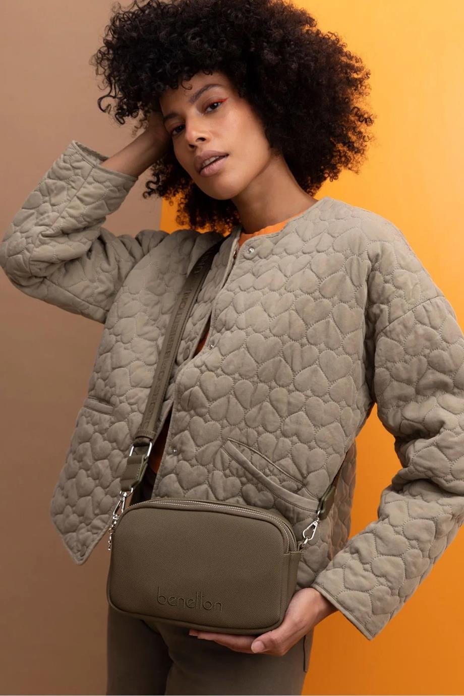 BENETTON-ST DERİ1408-2K5 BENETTON ÇANTAHAKİ