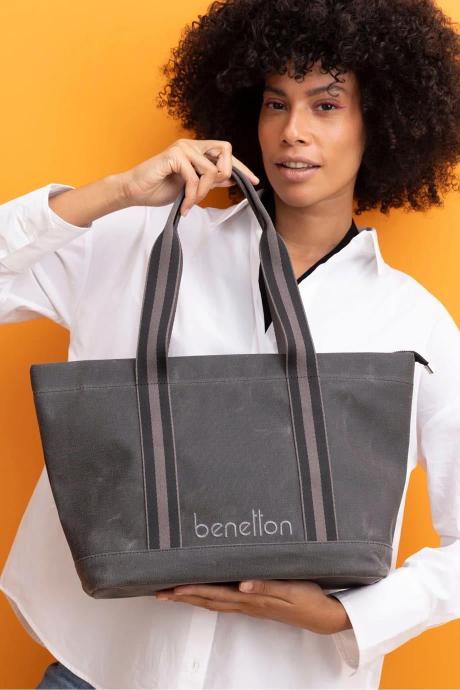 BENETTON-ST DERİ1411-2K5 BENETTON ÇANTASİYAH