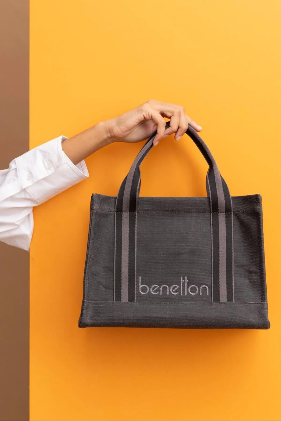 BENETTON-ST DERİ1412-2K5 BENETTON ÇANTASİYAH