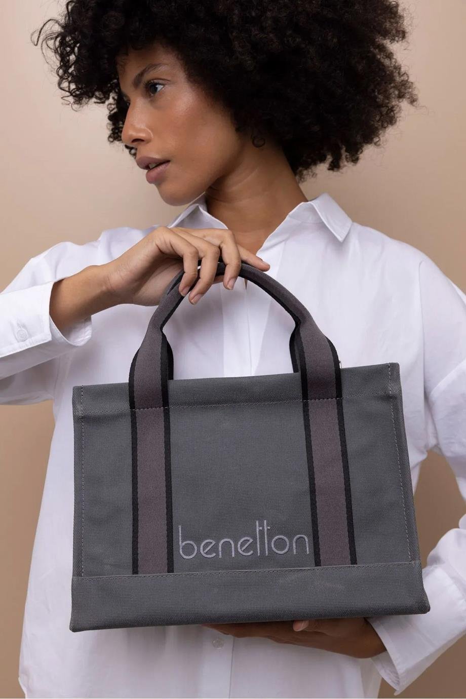 BENETTON-ST DERİ1412-2K5 BENETTON ÇANTAGRİ