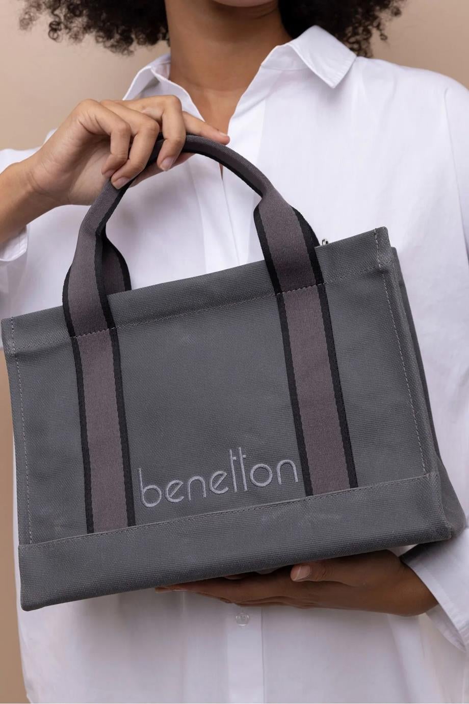 BENETTON-ST DERİ1412-2K5 BENETTON ÇANTAGRİ
