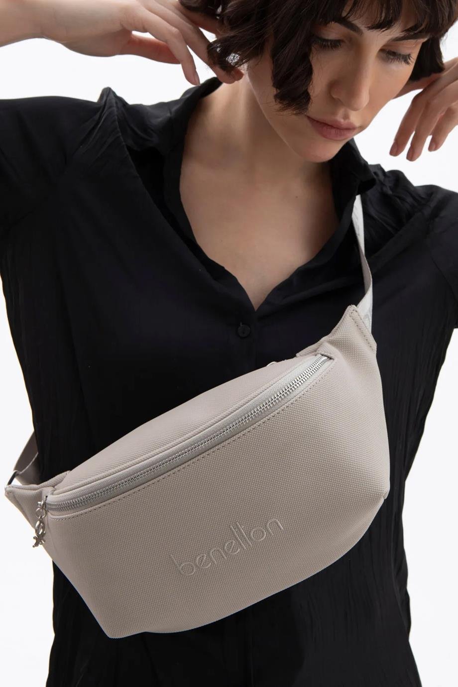 BENETTON-ST DERİ1606-2Y5 BENETTON ÇANTATAŞ