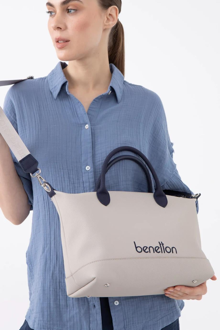 BENETTON-ST DERİ1612-2Y5 BENETTON ÇANTATAŞ LACİ