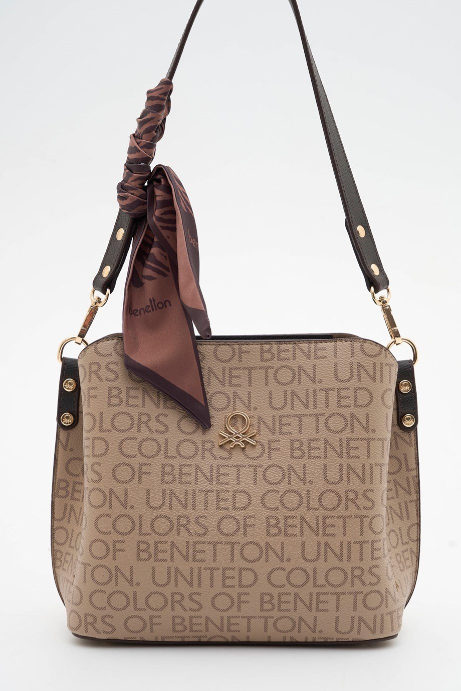 BENETTON-ST DERİ1888-2K7 BENETTON ÇANTA-VİZON KAHVE