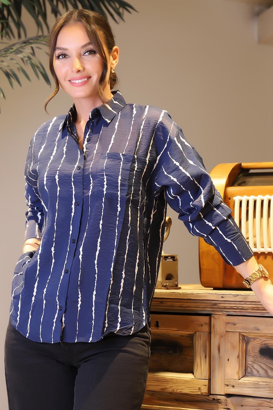 BISOU7562-2Y4 BISOU GÖMLEKLACİ