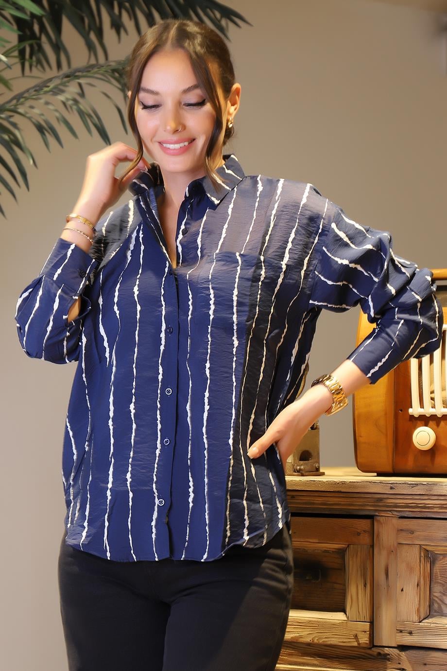 BISOU7562-2Y4 BISOU GÖMLEKLACİ