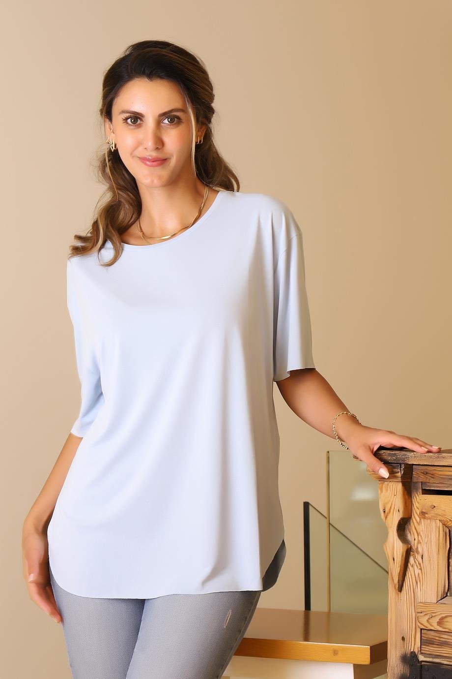 BUSEM-B TESTİLS0017426-2Y5 BUSEM TSHIRTBEBE MAVİ