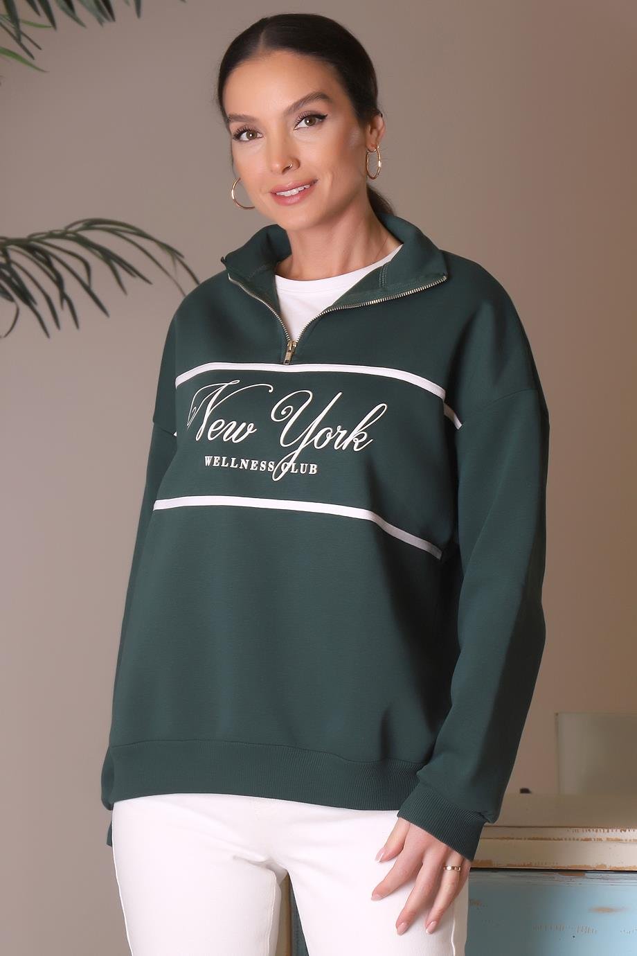 BUSEM-B TESTİLW0009877-2K4 BUSEM SWEATZ.YEŞİL