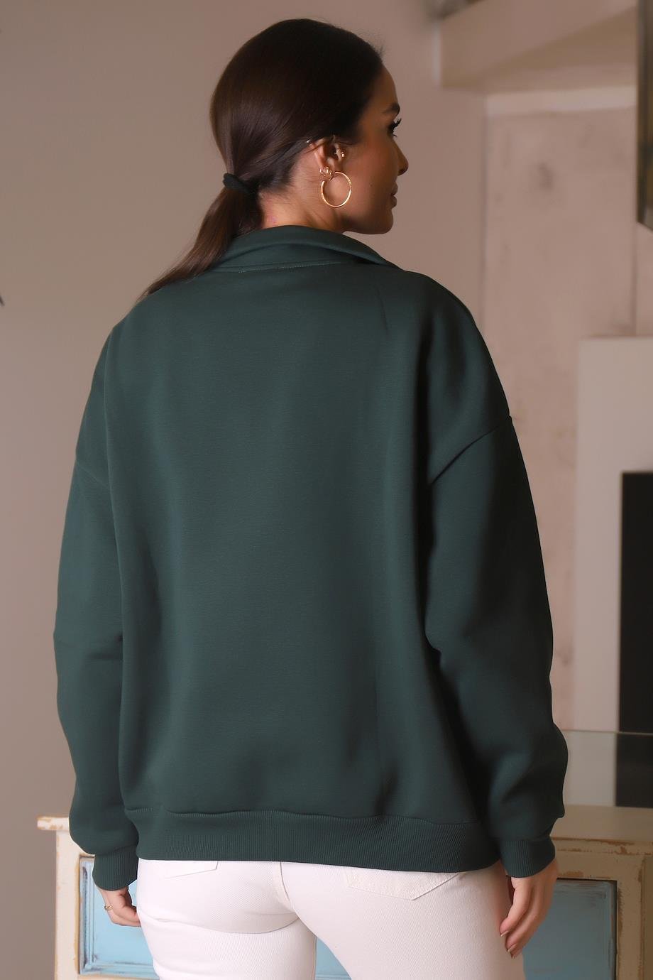 BUSEM-B TESTİLW0009877-2K4 BUSEM SWEATZ.YEŞİL