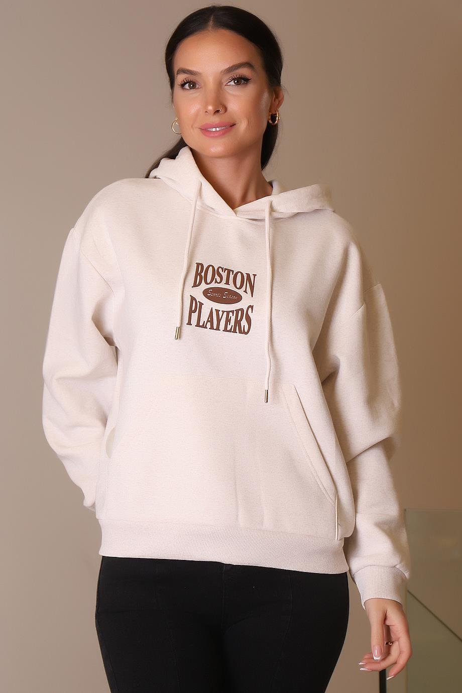 BUSEM-B TESTİLW0009906-2K4 BUSEM SWEATBEJ MELANJ