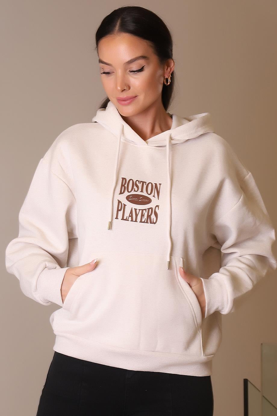 BUSEM-B TESTİLW0009906-2K4 BUSEM SWEATBEJ MELANJ