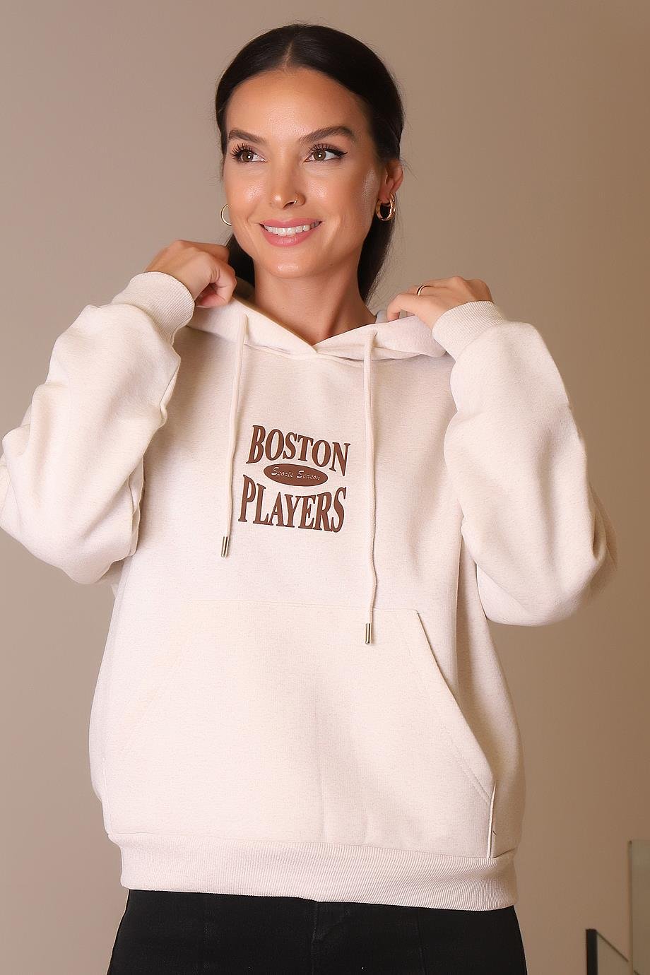 BUSEM-B TESTİLW0009906-2K4 BUSEM SWEATBEJ MELANJ