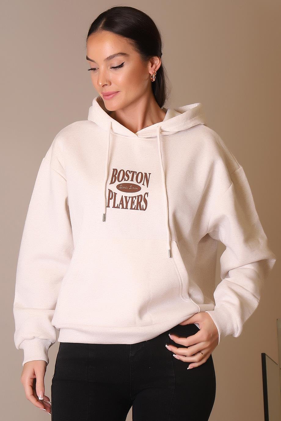 BUSEM-B TESTİLW0009906-2K4 BUSEM SWEATBEJ MELANJ