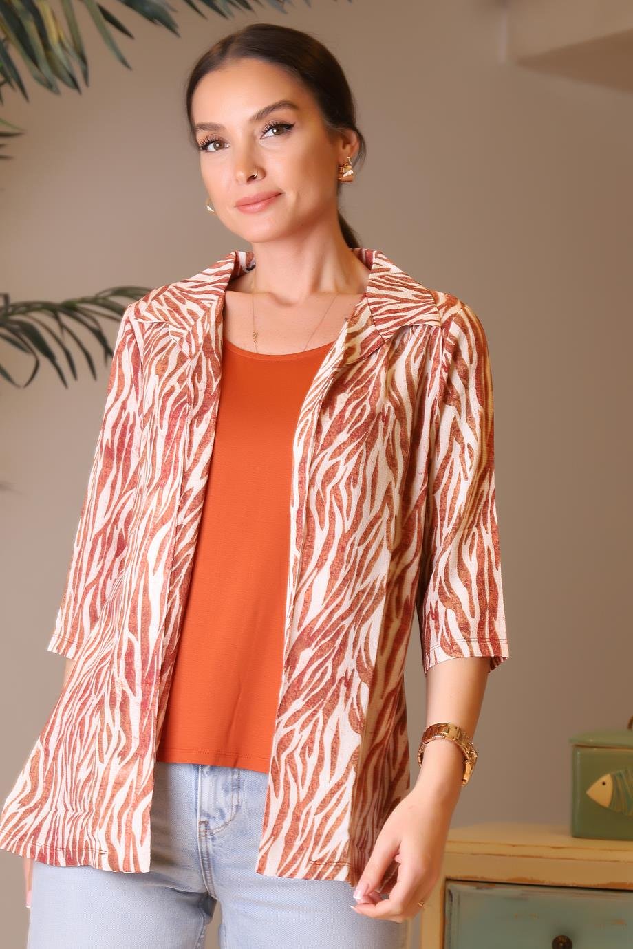 CAMELİA051-2Y4 ELLA CAMELIA BLUZKİREMİT
